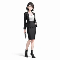 ビジネス／オフィスファッションのAIイラスト（Stable Diffusion生成）