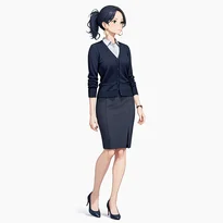 ビジネス／オフィスファッションのAIイラスト（Stable Diffusion生成）