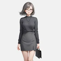 ビジネス／オフィスファッションのAIイラスト（Stable Diffusion生成）