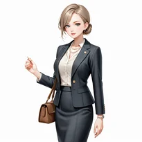 ビジネス／オフィスファッションのAIイラスト（Stable Diffusion生成）