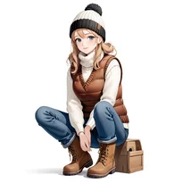 アウトドアファッションのAIイラスト（Stable Diffusion生成）