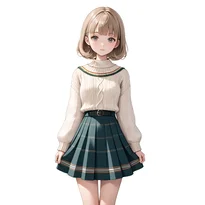 大正ロマン／昭和レトロファッションのAIイラスト（Stable Diffusion生成）