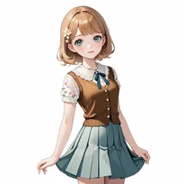 大正ロマン／昭和レトロファッションのAIイラスト（Stable Diffusion生成）