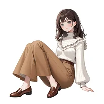 大正ロマン／昭和レトロファッションのAIイラスト（Stable Diffusion生成）