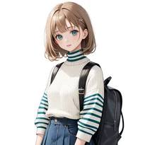 大正ロマン／昭和レトロファッションのAIイラスト（Stable Diffusion生成）