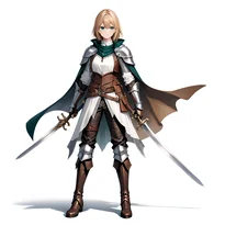 中世ファンタジーファッションのAIイラスト（Stable Diffusion生成）