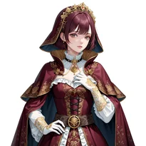中世ファンタジーファッションのAIイラスト（Stable Diffusion生成）