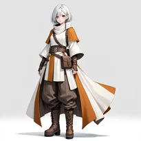 中世ファンタジーファッションのAIイラスト（Stable Diffusion生成）