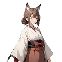 和風ファンタジーファッションのAIイラスト（Stable Diffusion生成）