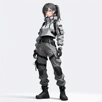 サイバーパンク／近未来ファッションのAIイラスト（Stable Diffusion生成）