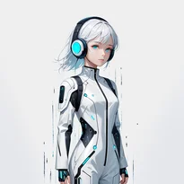 サイバーパンク／近未来ファッションのAIイラスト（Stable Diffusion生成）