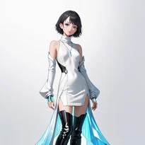 サイバーパンク／近未来ファッションのAIイラスト（Stable Diffusion生成）