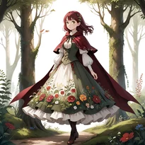 童話／物語衣装ファッションのAIイラスト（Stable Diffusion生成）