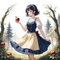 童話／物語衣装ファッションのAIイラスト（Stable Diffusion生成）