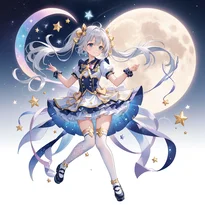 魔法少女ファッションのAIイラスト（Stable Diffusion生成）