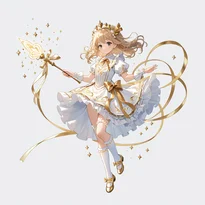魔法少女ファッションのAIイラスト（Stable Diffusion生成）