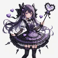 魔法少女ファッションのAIイラスト（Stable Diffusion生成）