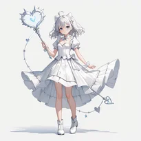 魔法少女ファッションのAIイラスト（Stable Diffusion生成）