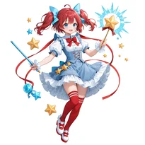 魔法少女ファッションのAIイラスト（Stable Diffusion生成）