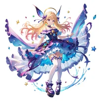 魔法少女ファッションのAIイラスト（Stable Diffusion生成）