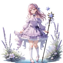 魔法少女ファッションのAIイラスト（Stable Diffusion生成）