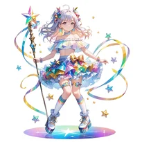 魔法少女ファッションのAIイラスト（Stable Diffusion生成）