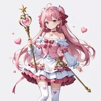 魔法少女ファッションのAIイラスト（Stable Diffusion生成）