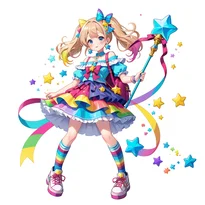 魔法少女ファッションのAIイラスト（Stable Diffusion生成）