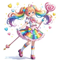 魔法少女ファッションのAIイラスト（Stable Diffusion生成）