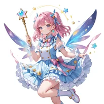 魔法少女ファッションのAIイラスト（Stable Diffusion生成）