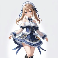 アイドル衣装ファッションのAIイラスト（Stable Diffusion生成）