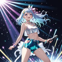 アイドル衣装ファッションのAIイラスト（Stable Diffusion生成）