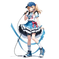 アイドル衣装ファッションのAIイラスト（Stable Diffusion生成）