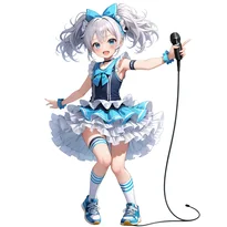 アイドル衣装ファッションのAIイラスト（Stable Diffusion生成）