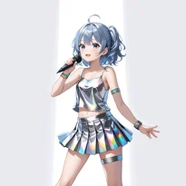 アイドル衣装ファッションのAIイラスト（Stable Diffusion生成）