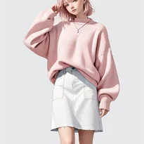 春ファッションのAIイラスト（Stable Diffusion生成）