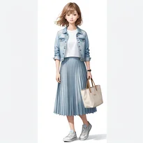 春ファッションのAIイラスト（Stable Diffusion生成）