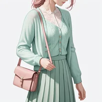春ファッションのAIイラスト（Stable Diffusion生成）