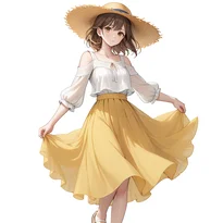春ファッションのAIイラスト（Stable Diffusion生成）
