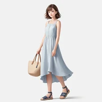 夏ファッションのAIイラスト（Stable Diffusion生成）