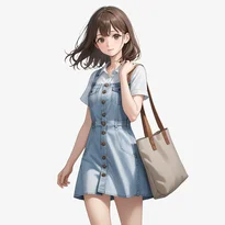 夏ファッションのAIイラスト（Stable Diffusion生成）