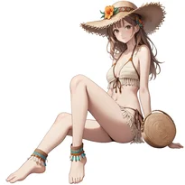 夏ファッションのAIイラスト（Stable Diffusion生成）