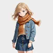 秋ファッションのAIイラスト（Stable Diffusion生成）