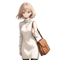 秋ファッションのAIイラスト（Stable Diffusion生成）
