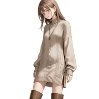秋ファッションのAIイラスト（Stable Diffusion生成）