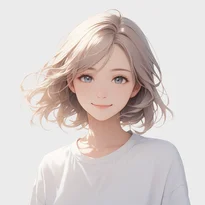 喜び/微笑のAIイラスト（Stable Diffusion生成）