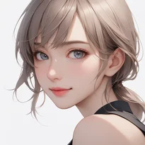 喜び/微笑のAIイラスト（Stable Diffusion生成）