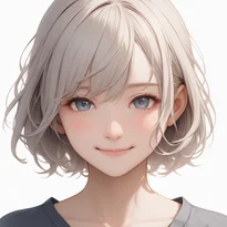 喜び/微笑のAIイラスト（Stable Diffusion生成）