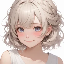 喜び/特殊な笑顔のAIイラスト（Stable Diffusion生成）