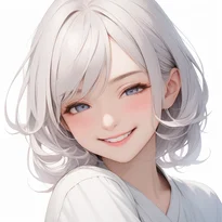 喜び/特殊な笑顔のAIイラスト（Stable Diffusion生成）